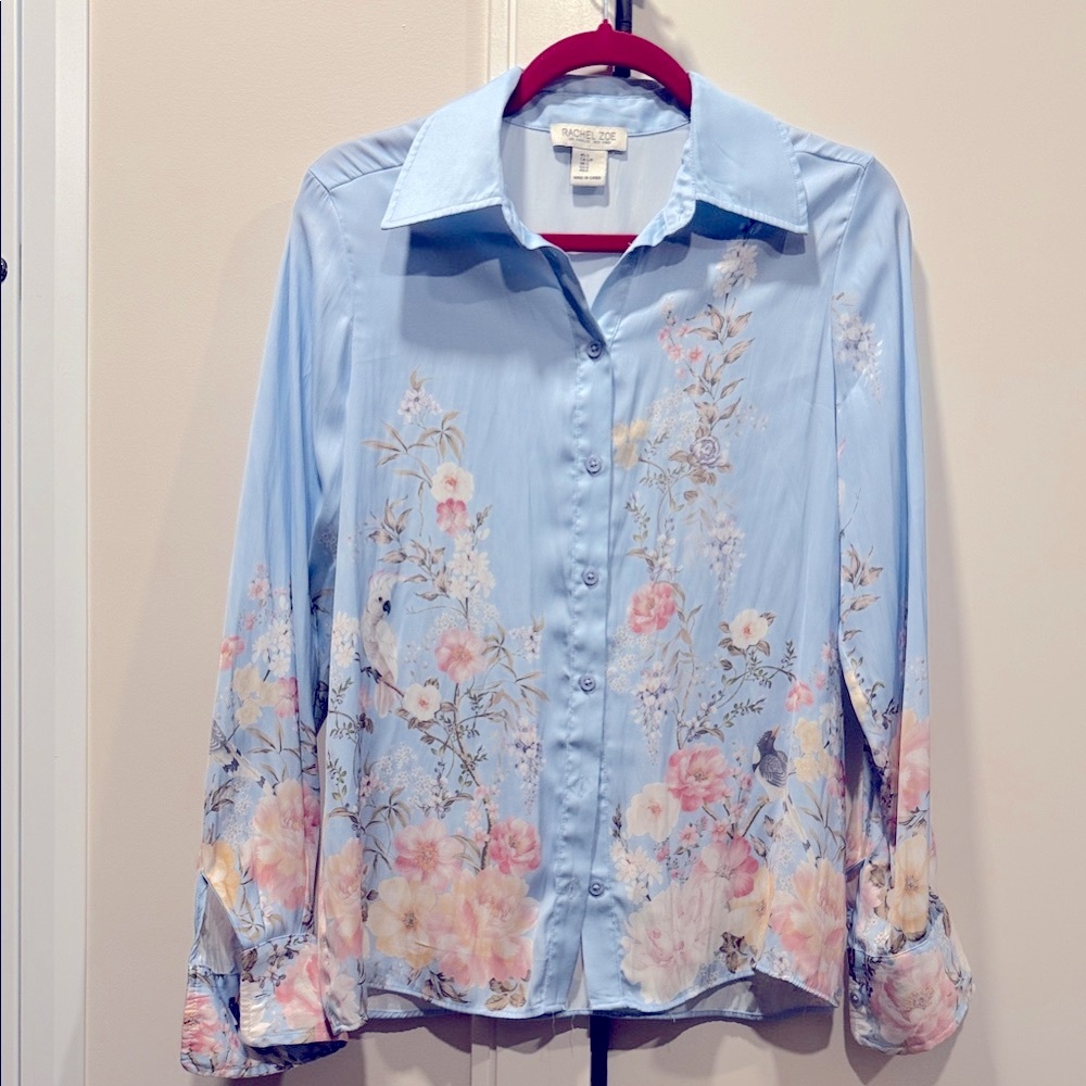 Rachel Zoe Floral Button-Up Blouse